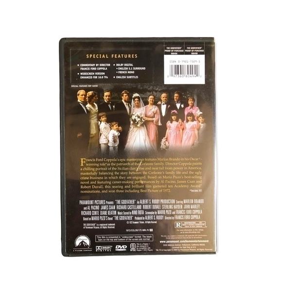 The Godfather with Marlon Bardo and Al Pacino DVD Movie - Picture 2 of 2